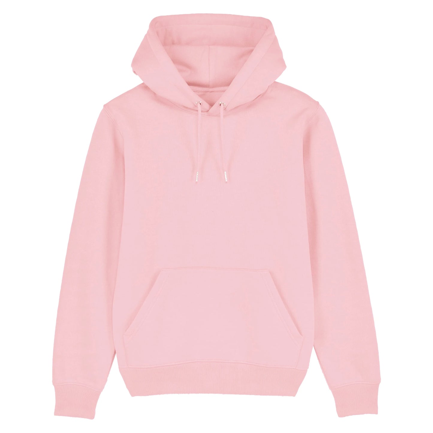 Roze Hoodie organic koffie afbeelding en tekst achterkant 4.