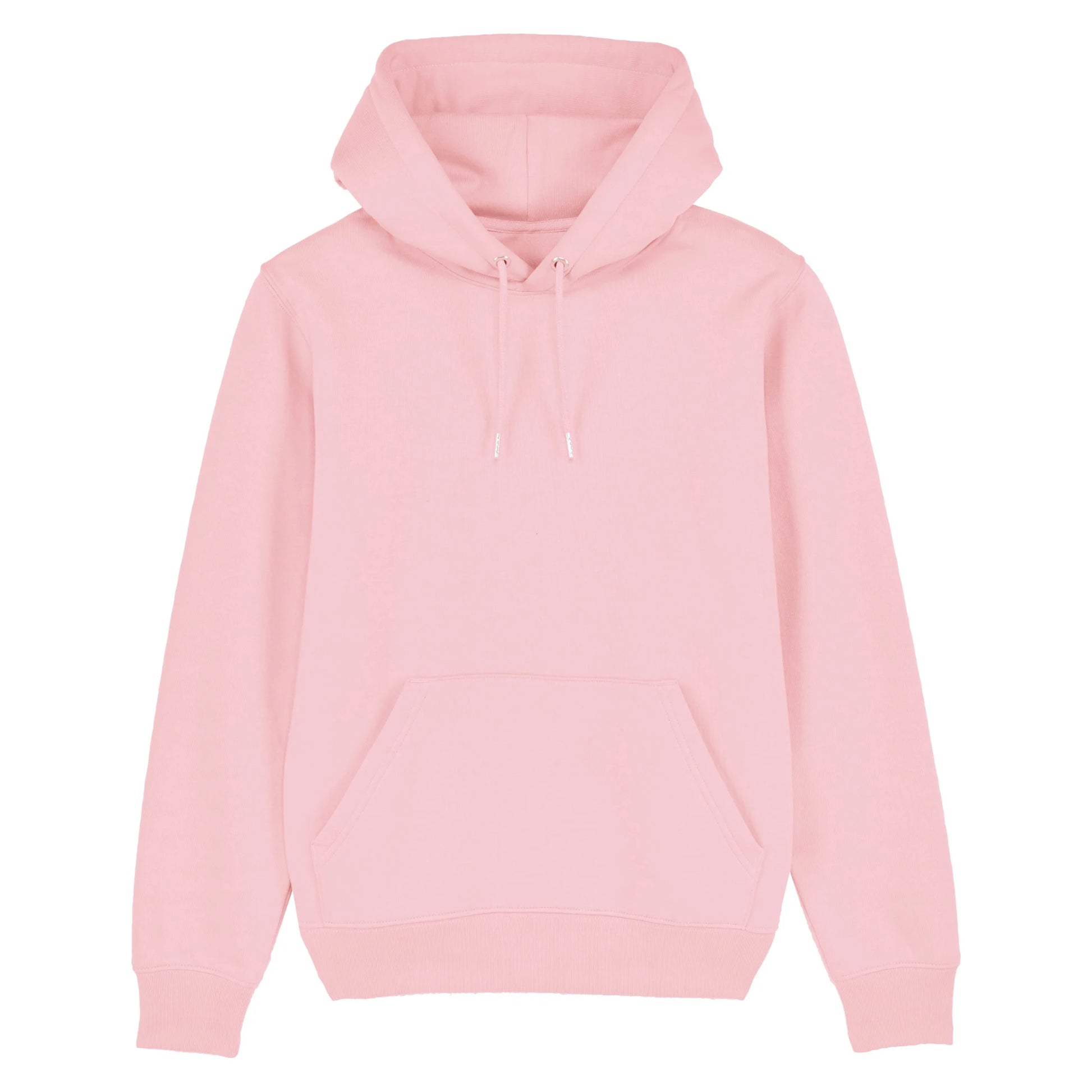 Roze Hoodie organic koffie afbeelding en tekst achterkant 4.